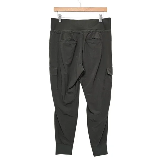 Athleta Sutton Joggers Womens 10 Charcoal Gray Hiking Pants Outdoor Cargo Pocket - Picture 2 of 9